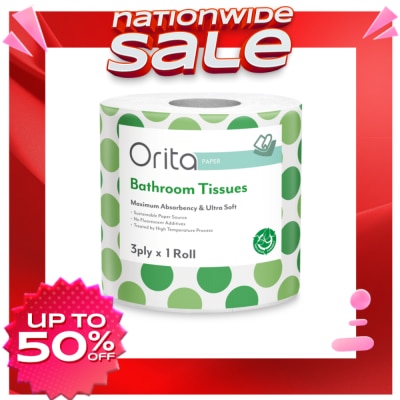 ORITA Bathroom Tissue Single 3ply 450 sheets