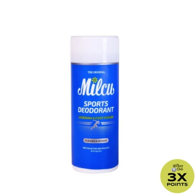 MILCU Sports Deodorant Underarm & Foot Powder 80g