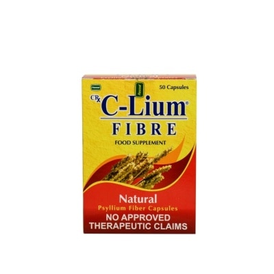 CLIUM Psylium Capsule x 50 Capsules/Box