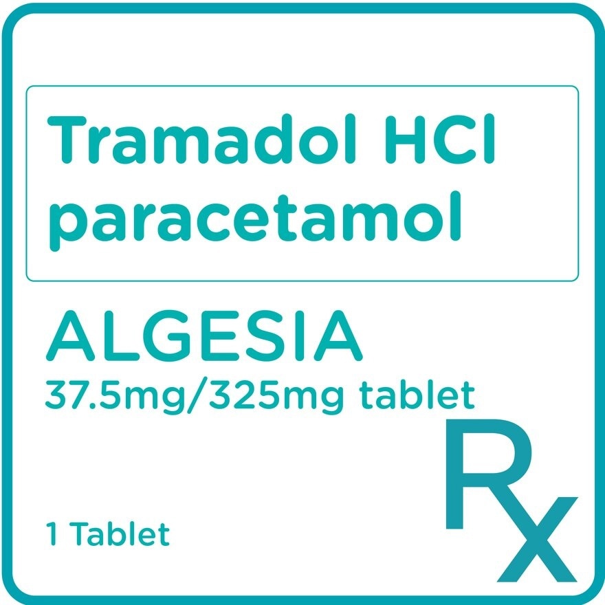 ALGESIA Tramadol HCl paracetamol 37.5mg/325mg Sold Per Piece [PRESCRIPTION REQUIRED]