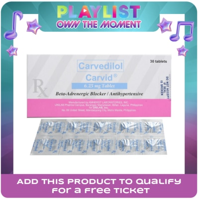 CARVID - Carvedilol 6.25 mg  1 Tablet [PRESCRIPTION REQUIRED]
