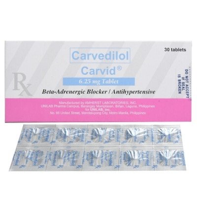 CARVID Carvedilol 6.25 mg  1 Tablet [PRESCRIPTION REQUIRED]