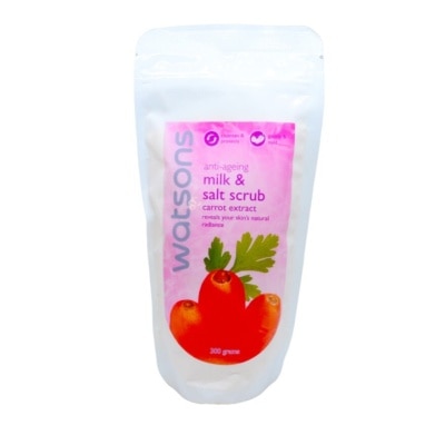 WATSONS Anti-Ageing Milk & Salt Scrub Carrot Extract 300grams