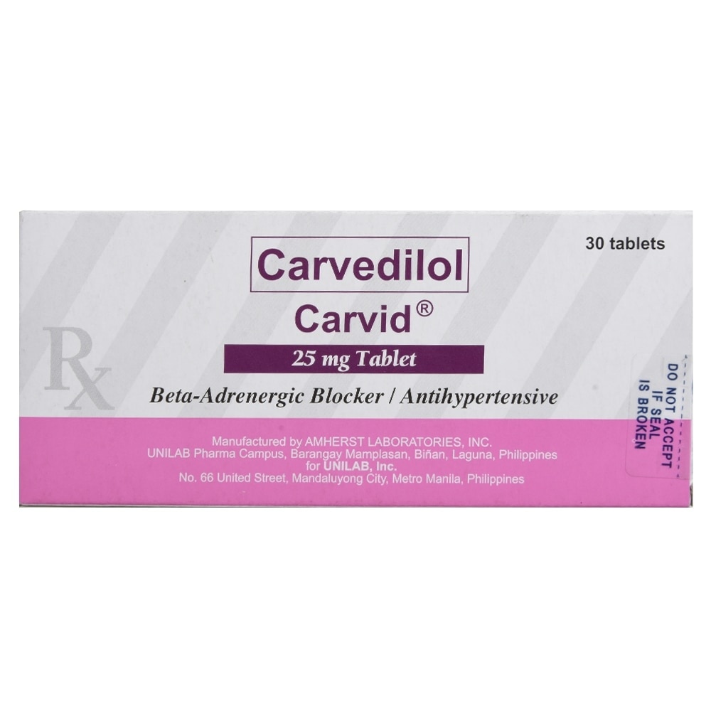 Carvid 25mg 1 Tablet [Prescription Required]