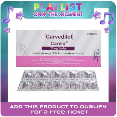 CARVID - Carvid 25mg 1 Tablet [Prescription Required]