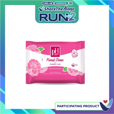 PH CARE Floral Clean Wipes 10S image