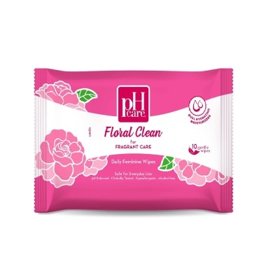 PH CARE Floral Clean Wipes 10S