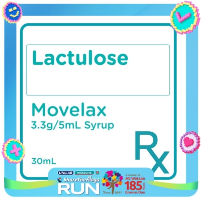 MOVELAX Lactulose Syrup 3.3g/5mL 120mL [PRESCRIPTION REQUIRED]