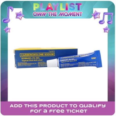 ROWAGEL - Carbenoxolone Sodium 2% Gel x5g [PRESCRIPTION REQUIRED]