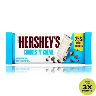 HERSHEYS Hersheys Chocolate Cookies N Crm Bar 40G