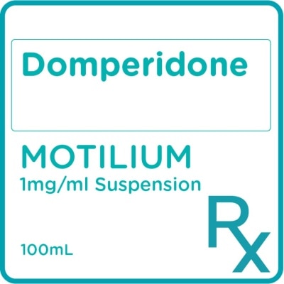 MOTILIUM Domperidone Suspension 1mg/ml 100ml [PRESCRIPTION REQUIRED]