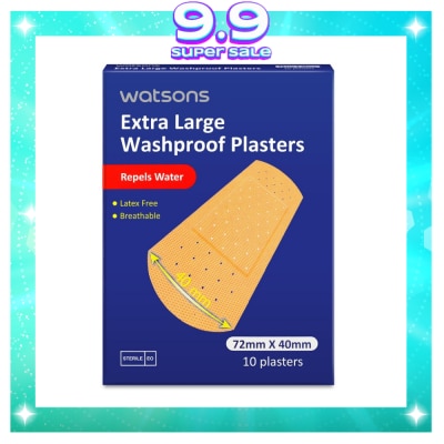 WATSONS Washproof Plaster 10s Xlarge