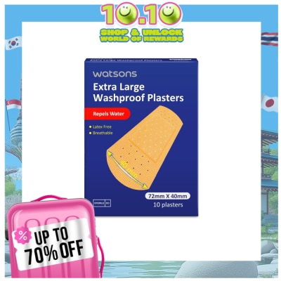 WATSONS Washproof Plaster 10s Xlarge