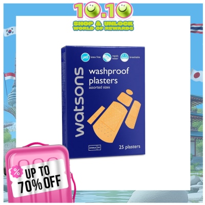 WATSONS Washproof Assorted 25 Plasters