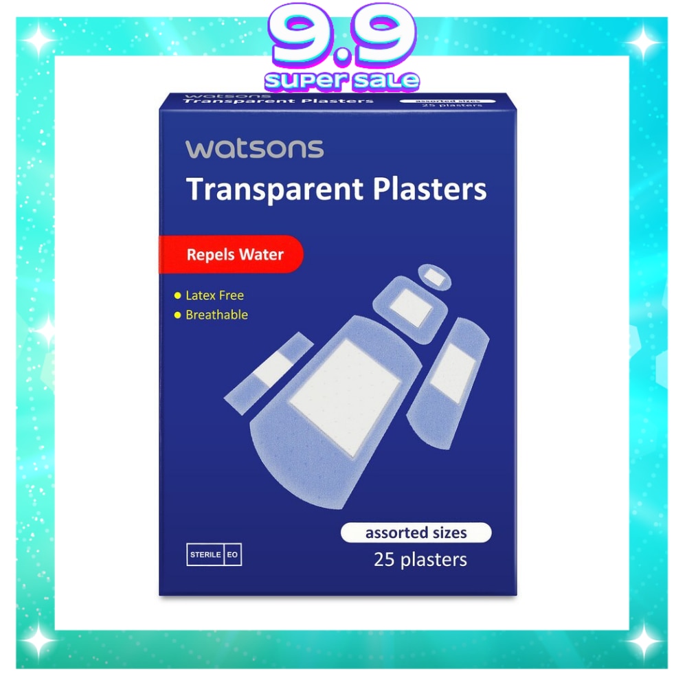 Transparent Plaster 25s Assorted Sizes