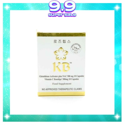KB KYUSOKU BIHAKU Glutathione with Vitamin C 500mg Capsule 10 pieces per box