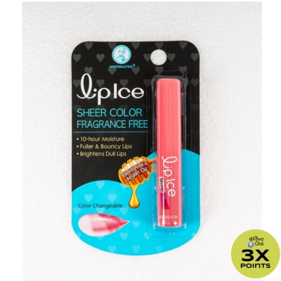 LIP ICE Sheer Color Fragrance Free Lip Balm 2g