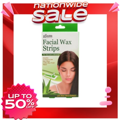 GLAMWORKS Facial Wax Strips 1box