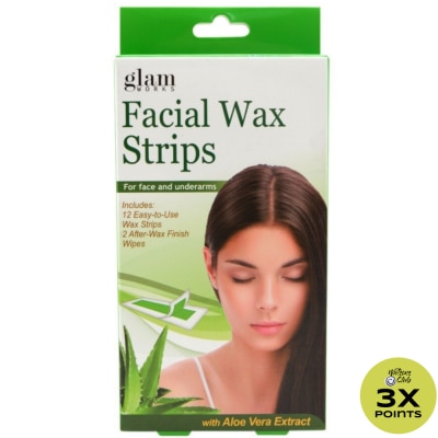 GLAMWORKS Facial Wax Strips 1box