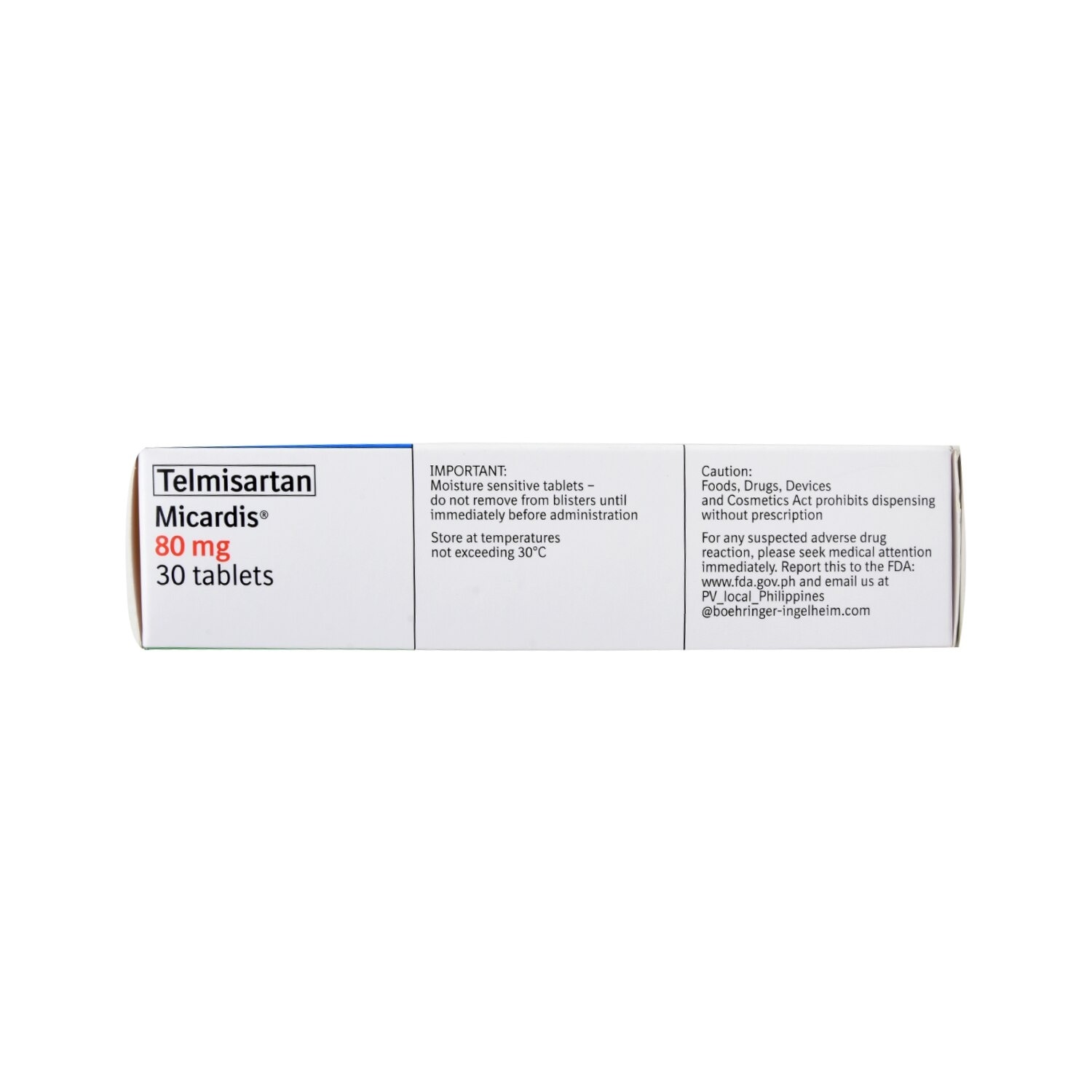 Telmisartan 80mg 1 Tablet [PRESCRIPTION REQUIRED]