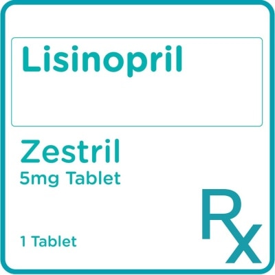 ZESTRIL Lisinopril 5mg 1 Tablet [PRESCRIPTION REQUIRED]