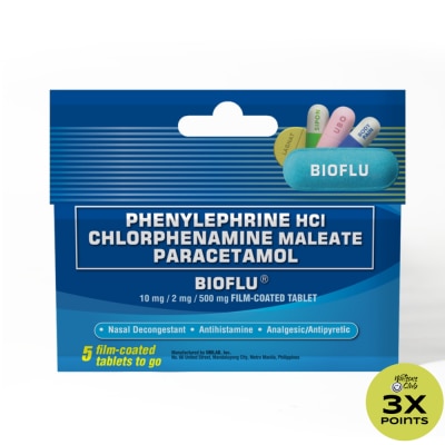 BIOFLU Bioflu Tablet 5s (Phenylephrine HCI + Chlorphenamine Maleate + Paracetamol)