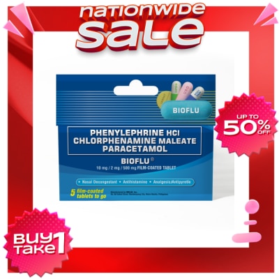 BIOFLU Bioflu Tablet 5s (Phenylephrine HCI + Chlorphenamine Maleate + Paracetamol)