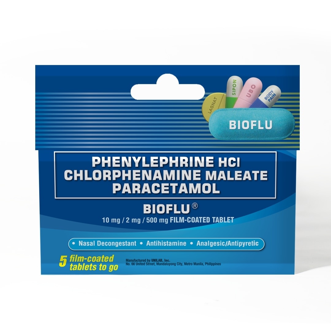 Bioflu Tablet 5s (Phenylephrine HCI + Chlorphenamine Maleate + Paracetamol)