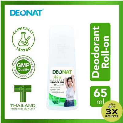 DEO NAT Aloe Mineral Deodorant Roll-On 65ml