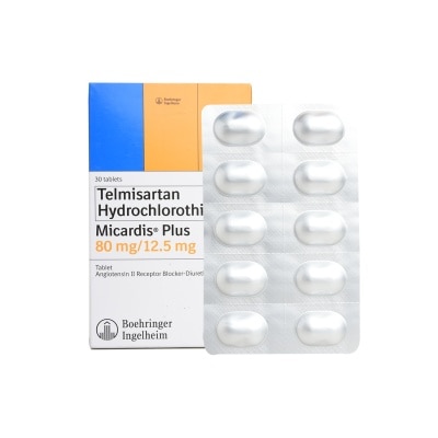MICARDIS PLUS MICARDIS PLUS Micardis Telmisartan 80mg+ HCTZ 12.5mg Sold Per Piece [Prescription Required]