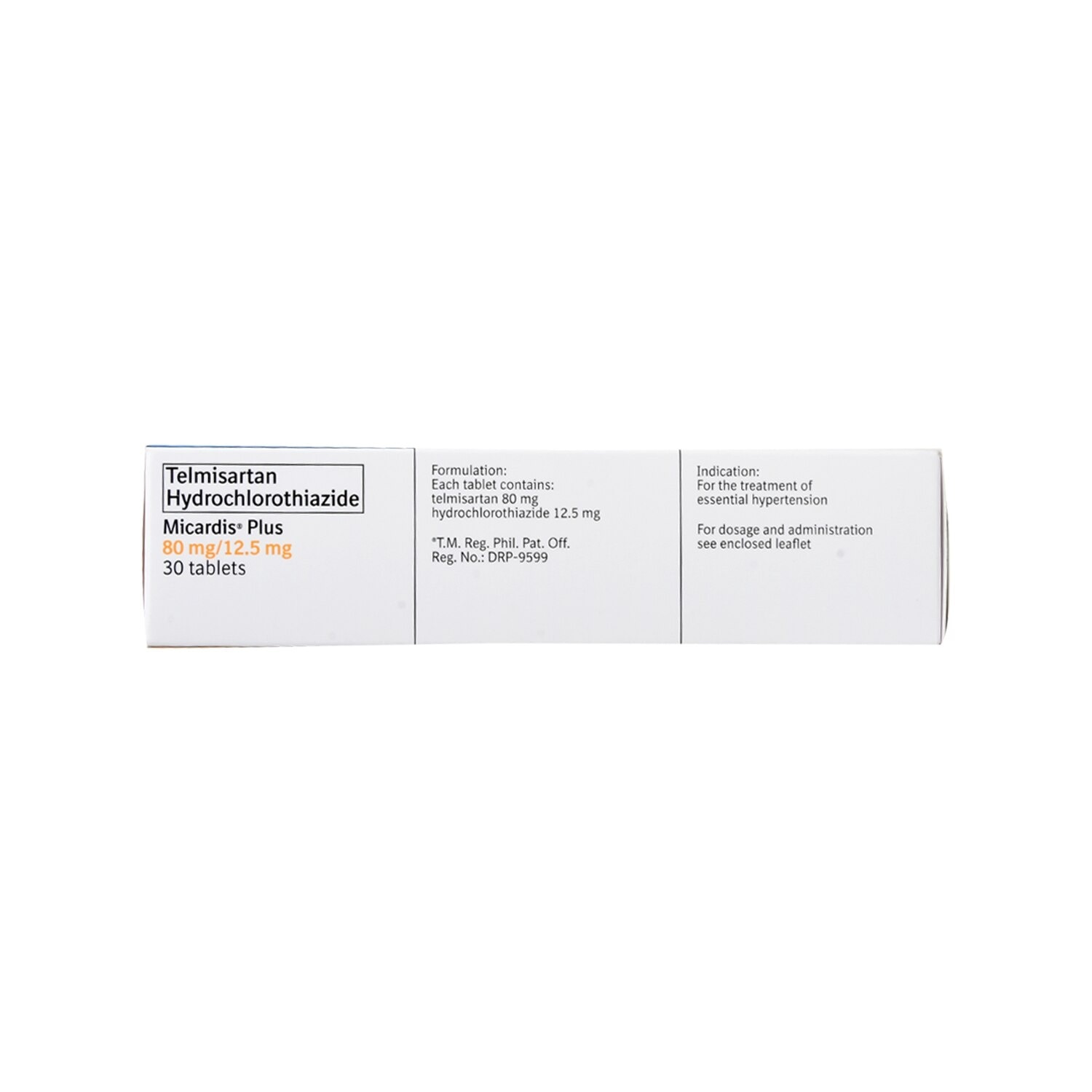 Micardis Telmisartan 80mg+ HCTZ 12.5mg 1 Tablet [Prescription Required]