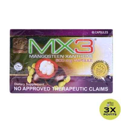 MX3 Mangosteen Xanthone 500mg 1 Capsule