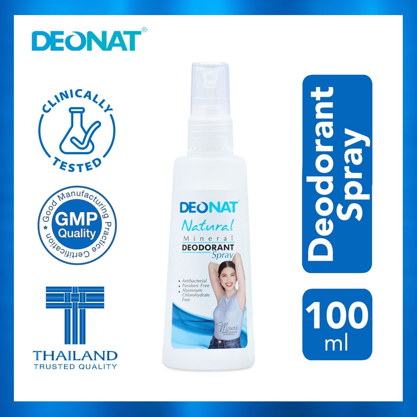 Natural Mineral Deodorant Spray 100ml