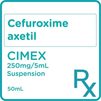 CIMEX Cefuroxime axetil 250 mg/5 mL Powder fo Oral Suspension 50 mL [PRESCRIPTION REQUIRED]