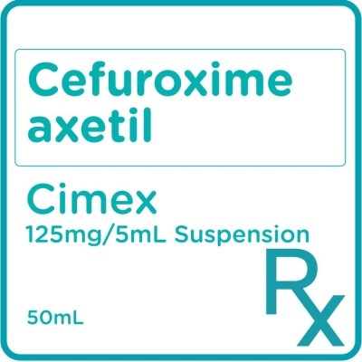 CIMEX Cefuroxime axetil 125 mg/5 mL Powder fo Oral Suspension 50 mL [PRESCRIPTION REQUIRED]