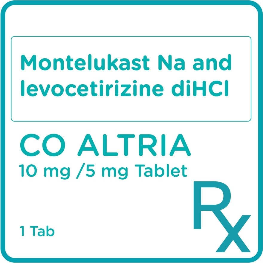 Montelukast Na Levocetirizine diHCl 10 mg/5 mg 1 Tablet [PRESCRIPTION REQUIRED]