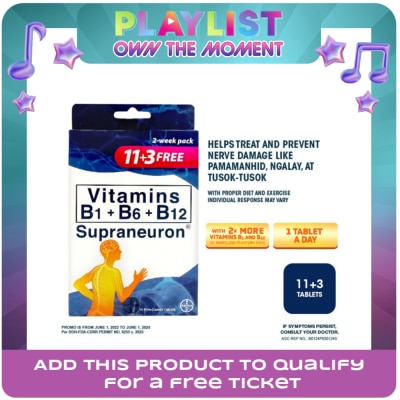 SUPRANEURON - Vit B1; Vit B6; Vit B12 Sulit Pack 11+3 Tablets
