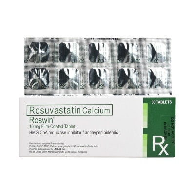 ROSWIN Roswin Rosuvastatin 10mg 1 Tablet [Prescription Required]