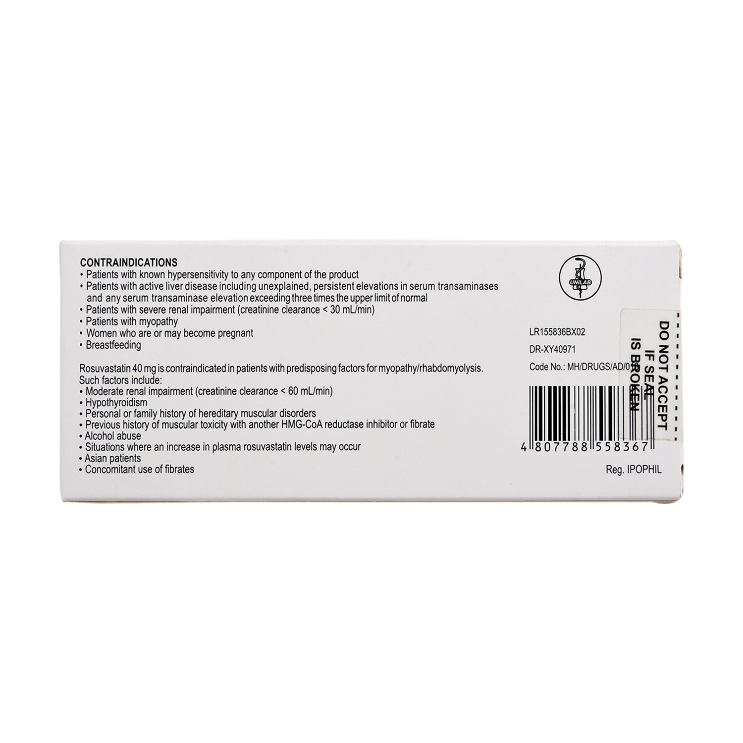 Roswin Rosuvastatin 10mg 1 Tablet [Prescription Required]