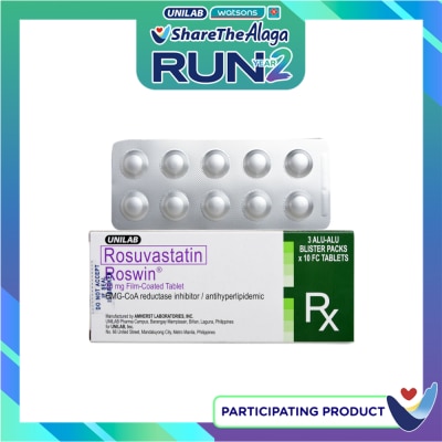 ROSWIN Roswin Rosuvastatin 20mg 1 Tablet [Prescription Required] image