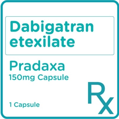 PRADAXA Dabigatran etexilate 150mg 1 Capsule [PRESCRIPTION REQUIRED]