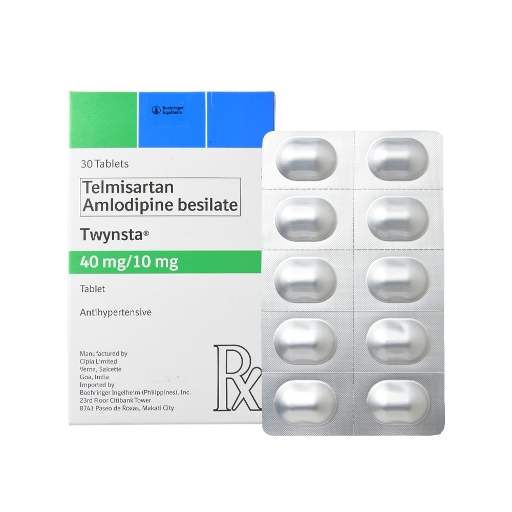 TWYNSTA Twynsta Telmisartan 40mg + Amlodipine 10mg Sold Per Piece [Prescription Required]