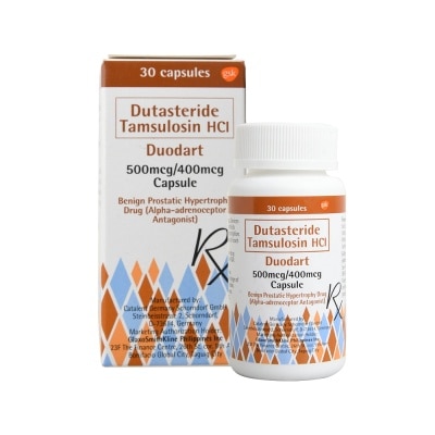 DUODART Dutasteride 0.5mg + Tamsulosin Hydrochloride 0.4mg 1 Capsule [PRESCRIPTION REQUIRED]