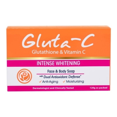 GLUTA C Face and Body Soap with Dual Antioxidant Defense 120g