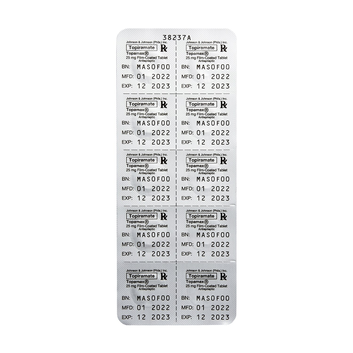 Topiramate 25 mg 1 Tablet [PRESCRIPTION REQUIRED]