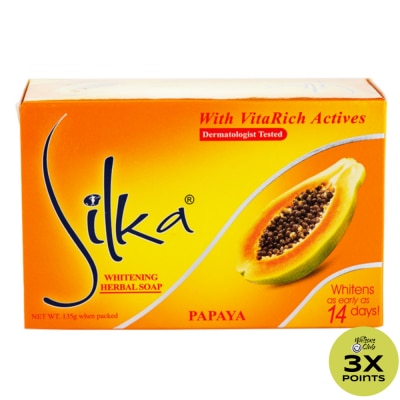 SILKA SILKA Whitening Herbal Soap Enriched with Vitamin E 135g