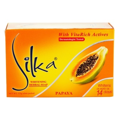 SILKA SILKA Whitening Herbal Soap Enriched with Vitamin E 135g