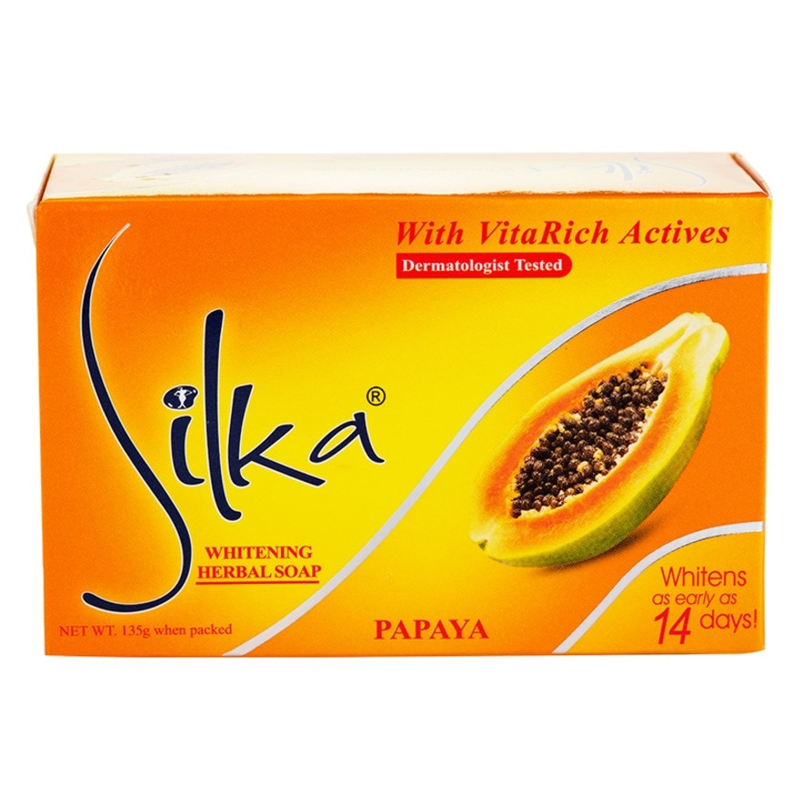 SILKA Whitening Herbal Soap Enriched with Vitamin E 135g