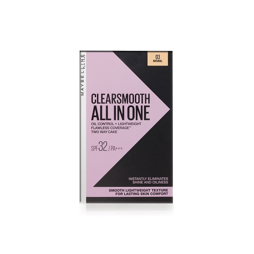 Clearsmooth All In One Powder Foundation – 03  Natural SPF32 PA+++