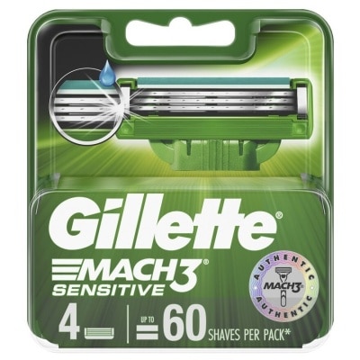 GILLETTE Mach 3 Sensitive Cartridge 4s